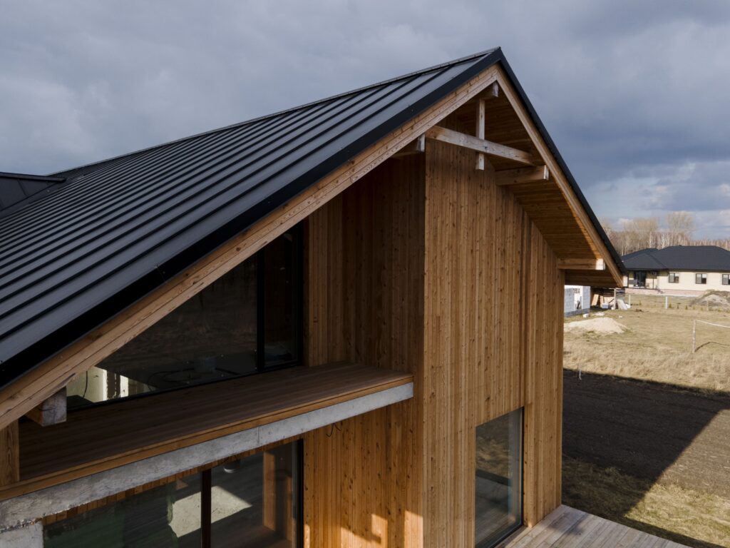 wooden roofing